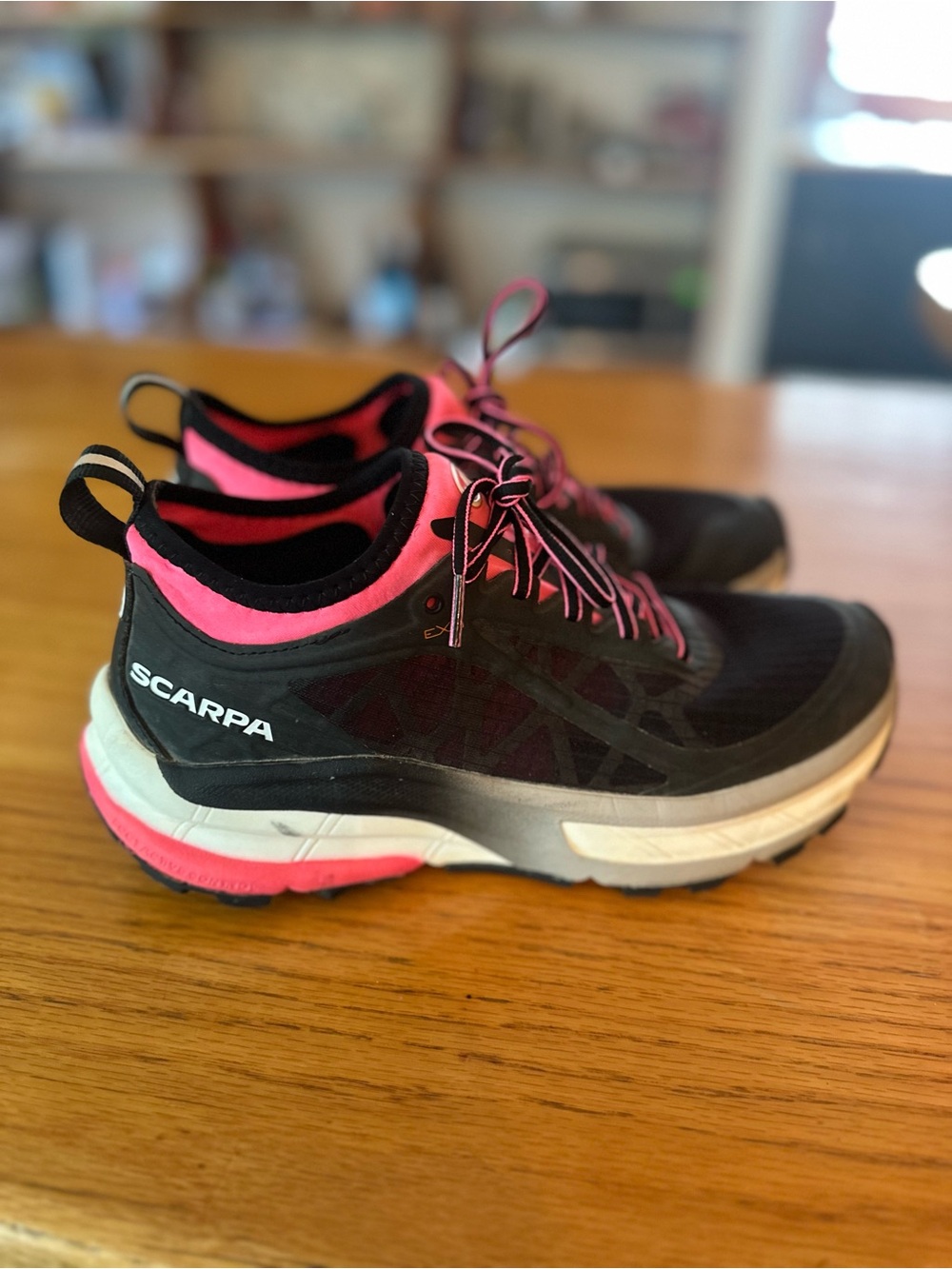 Scarpa Black and Pink Women's Trail Sneakers - Golden Gate ATR US 8